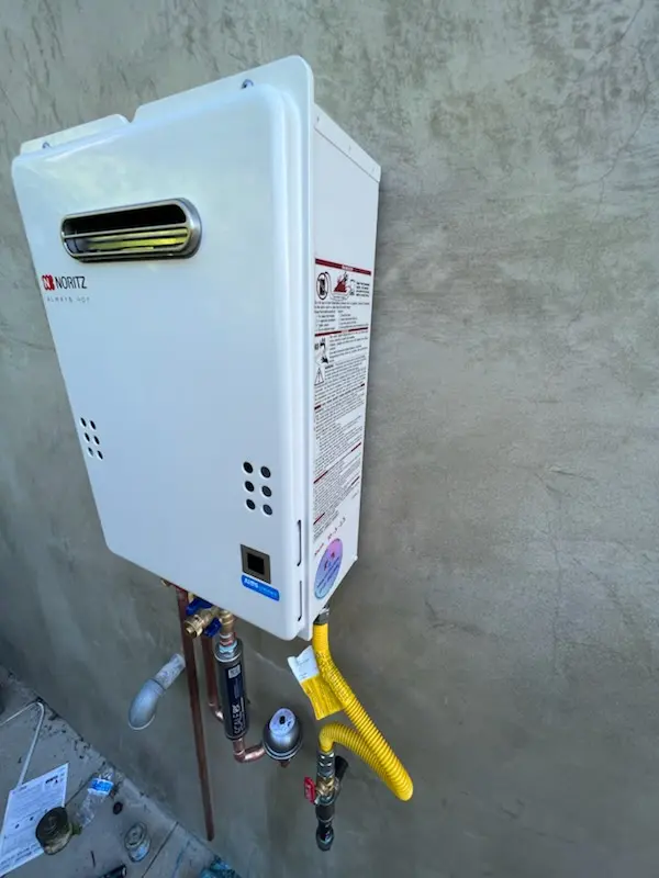 Tankless water heater installation for Biltmore homes